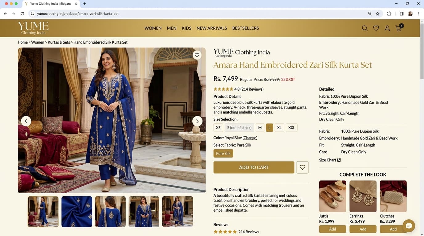 Product Detail Page